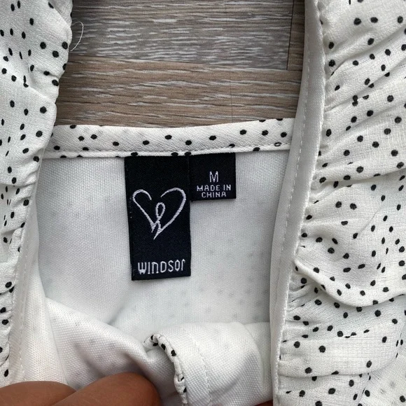 Windsor Black and White Polka Dot Dress - Picture 2 of 3